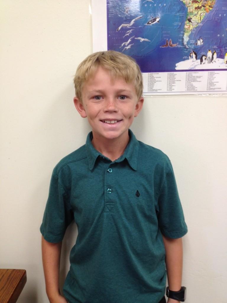 Caden Granum, a Seabury Hall sixth grader, enjoys surfing and many other outdoor activities.