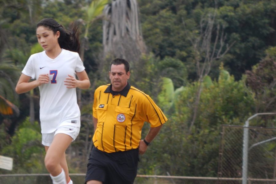 Freshman Kyra Cambra showed her talents on the soccer pitch and the basketball court by double sporting and playing on the varsity teams this winter.