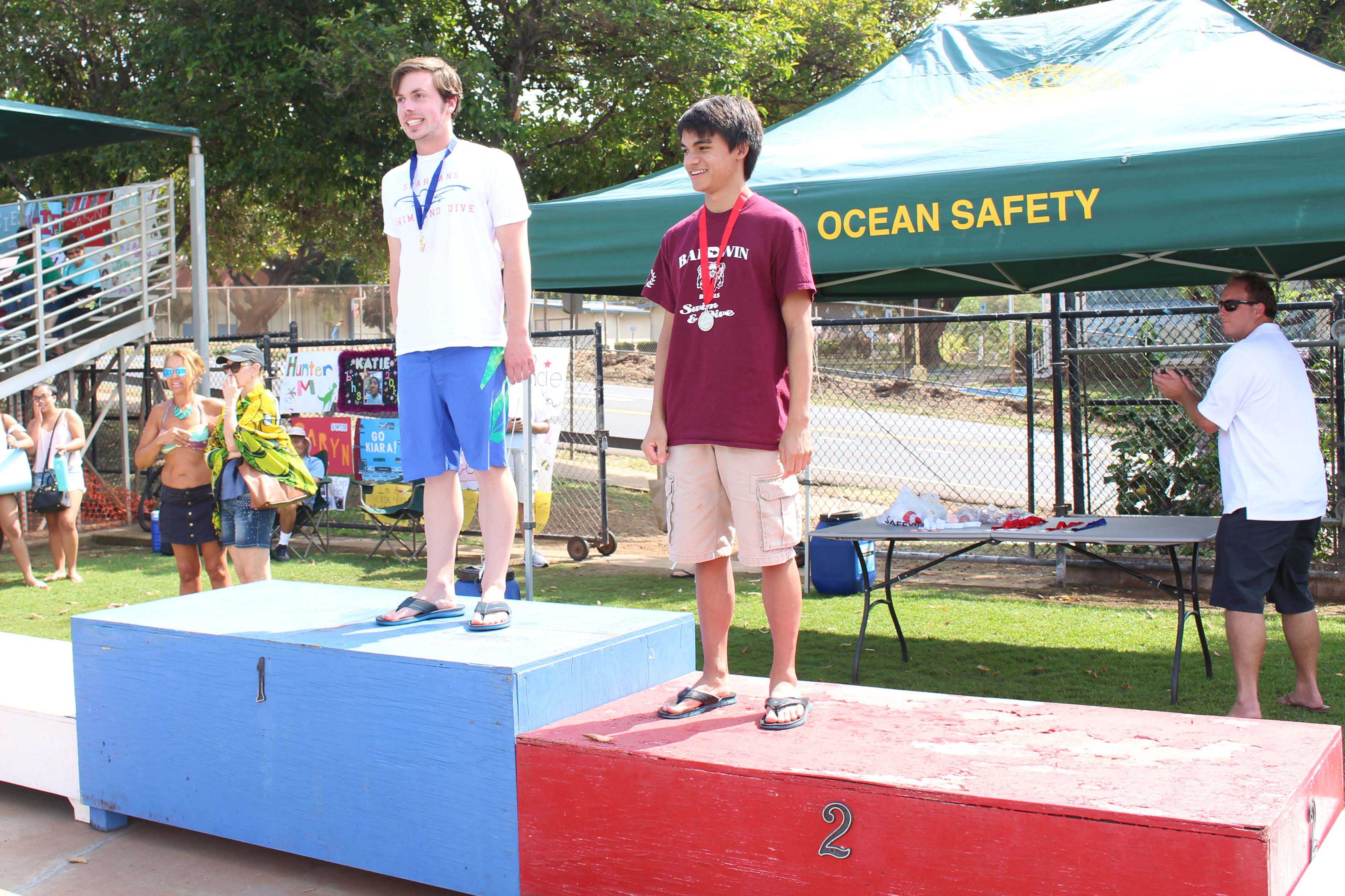 Senior Juston Nees came in first place at the MIL Championship meet on Saturday, Feb. 4. This is Nees' debut season as diver.